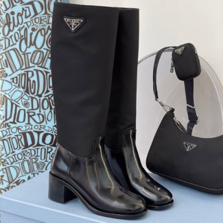 프라다 여성용 롱 부츠 F0818 나일론