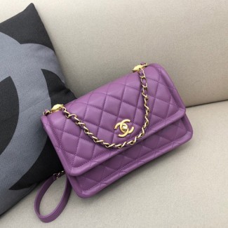 샤넬 20FW 신상 플랩백 25CM  AS2025 램스킨 보라