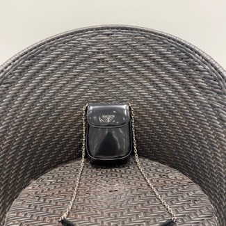 프라다 브러쉬드 가죽 미니백 1BH185-2