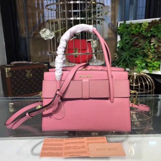 미우미우 신상 마드라스 보우 토트백 5BA056 핑크