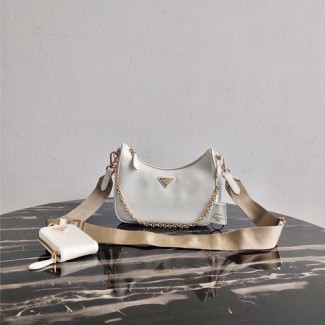 프라다 사피아노 체인 스트랩 멀티백 1BH204 화이트