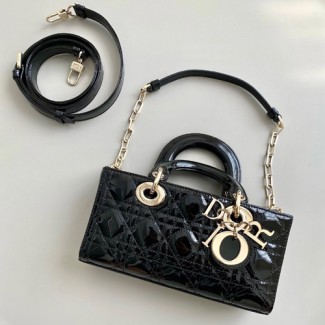 디올  LADY D-JOY 스몰백 M0613 유광 블랙