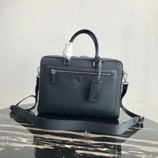 프라다 사피아노 서류가방 2VE016 네비이