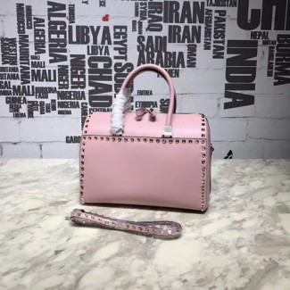 발렌티노 락스터드 탑핸들백 NW0P0272 핑크