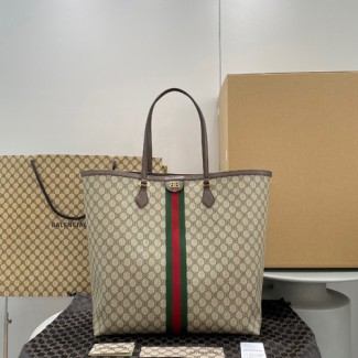 발렌시아가&구찌 캔버스 자카드 라지 토트백 680127-2