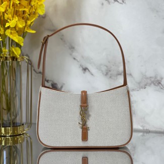 생로랑 스몰 호보백 657228 캔버스