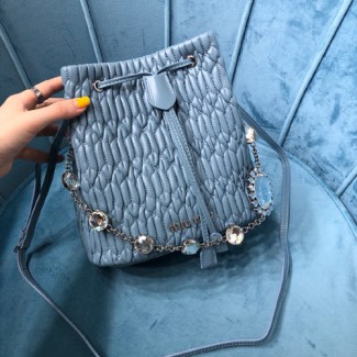 미우미우 나파가죽 버킷백 5BE050 블루