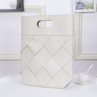 보테가 프렌치 카프스킨 스몰 슬립 토트 백 574154 아이보리