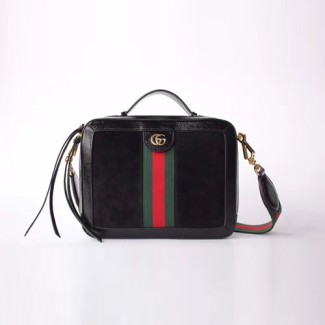 구찌 오피디아 스웨이드 스몰 숄더백 550622 블랙