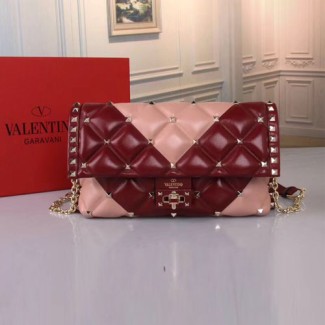 발렌티노 캔디스터드 크로스 바디 백 QW2B0B83 핑크&레드