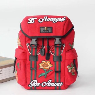 구찌 신상 자수 백팩 478327 레드