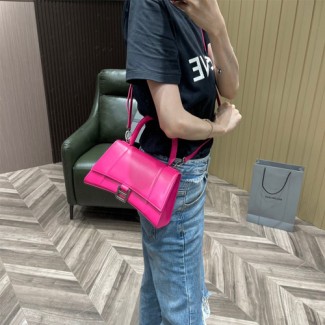 발렌시아가 아워글래스 탑 핸들 백 S 593546 핑크